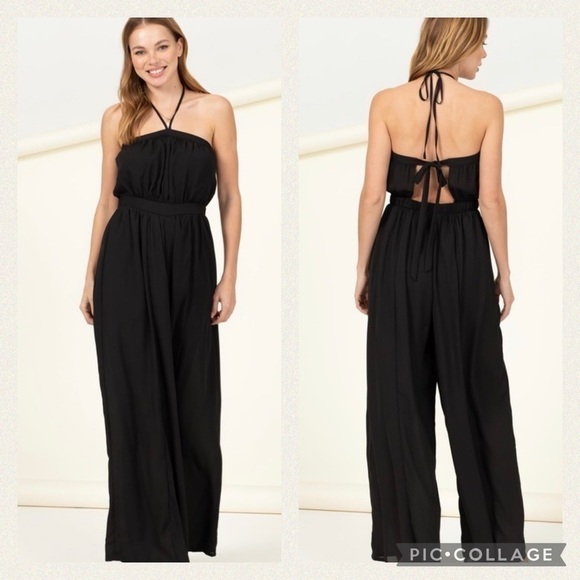 Night Out!! Gorgeous Black Jumpsuit - Picture 3 of 4